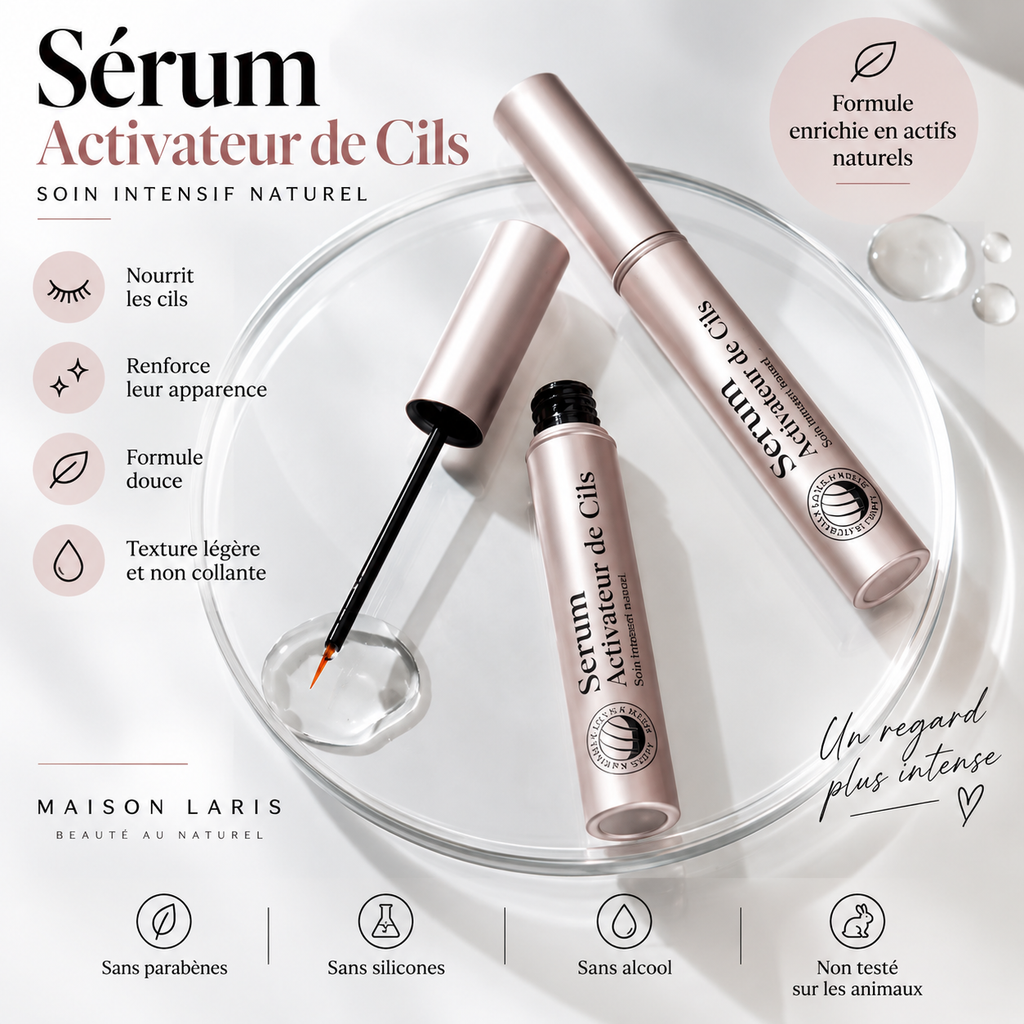 👁️ Sérum Soin des Cils LARIS – Nourrissant & Fortifiant ✨